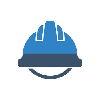 Creative Hard Hat Icon for Design vector
