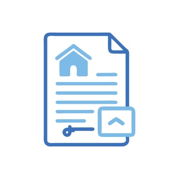 Creative Lease Agreement Icon vector