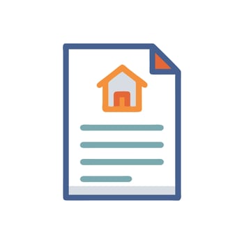 Property Deed Icon for Legal Use vector
