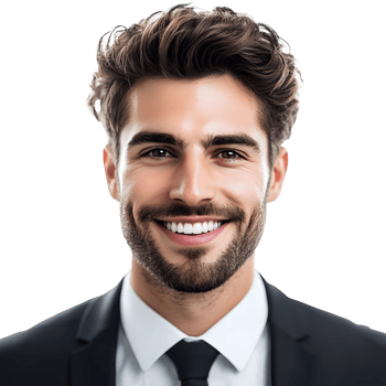 A man with a beard and a suit png