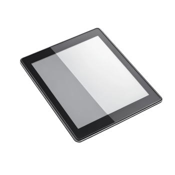 A sleek tablet PC placed on a clean transparent background showcasing modern technology design, Tablet pc computer on transparent background png