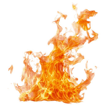 Isolated fire flames on a transparent background ideal for creative projects and visual elements, fire and flames isolated on transparent background png