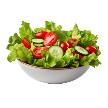 fresh salad isolated on transparent background png