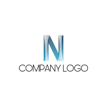 Leter N gradient company logo symbol vector