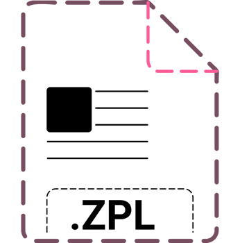 Zpl File Icon Minsk Dashed Rounded Outline png