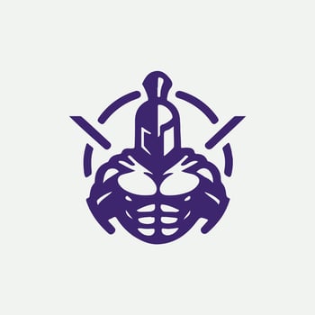 Victory Linear Spartan Collection Logo Design vector