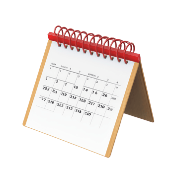 A desk calendar displaying the month of September 2023 isolated on a transparent background for easy viewing and planning, table calendar 2025 september isolated on transparent background png