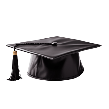 Mortarboard isolated on transparent background png