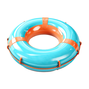 Swimming ring isolated on transparent background png