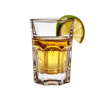 Tequila Shot isolated on transparent background png