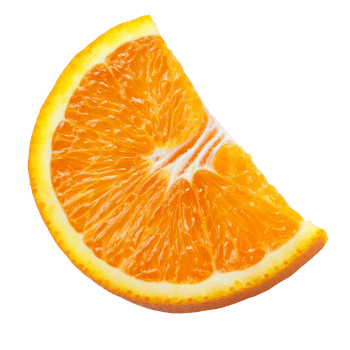 Freshly sliced orange fruit resting on a clean transparent surface, showcasing its vibrant color and juicy texture, slice orange fruit on transparent background png