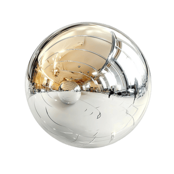 crystal sphere reflecting the surroundings png