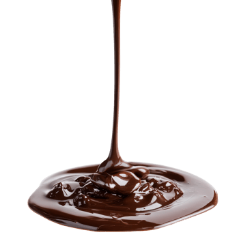Liquid chocolate pour creates a smooth stream against a bright transparent background, perfect for dessert presentations, Liquid Chocolate Pour Stream isolated on transparent background png