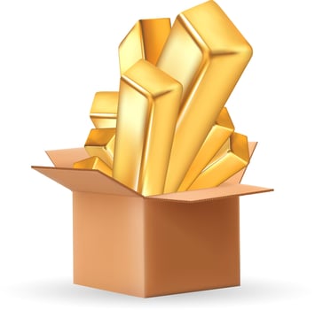 Gold in the lucky box Online Shopping Give Away Gold, Lucky draw labelled, lottery vector