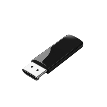 Black and silver USB stick placed on a clean transparent background for digital storage solutions, Black and silver USB stick on transparent backgroundfile png