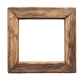 Elegant wooden photo frame on a transparent background perfect for displaying your cherished memories or artwork, wooden photo frame on transparent backgroundfile png
