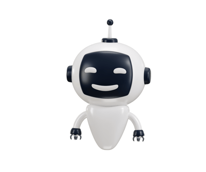 Robot chatbot icon 3d render concept of AI in science and business, Technology and engineering Robot Waving Hand png