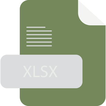 Xlsx File Extension Rounded Lines And Shape png