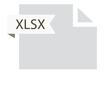 Xlsx File Format Icon Roe Color Fill png