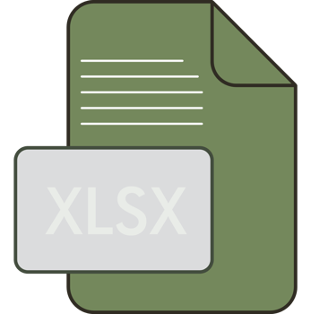 Xlsx Fille Extension Icon Fiill And Outline png
