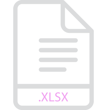 Xlsx File Minimal Icon With Symbol png