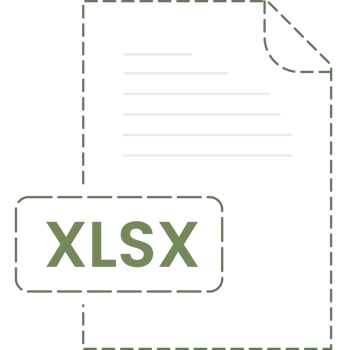 Xlsx Icon Black Rounded Dashed Outline png