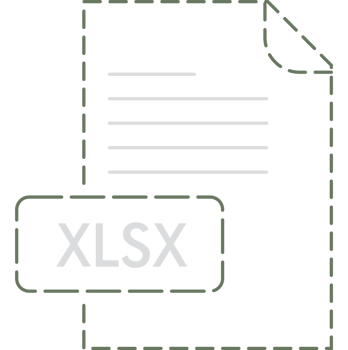 Xlsx File Format Icon Rounded Outline png