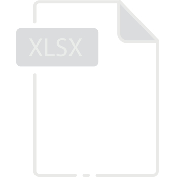 Xlsx File Format Minimal Icon Outline png