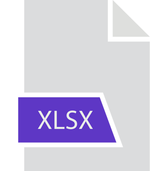 Xlsx File Format Icon Shape png