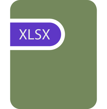 Xlsx File Icon Black Fill And Empty For Symbol png