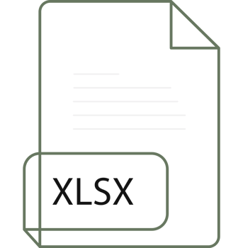 Xlsx File Extension Icobn Crisp Corners Thick Outline png