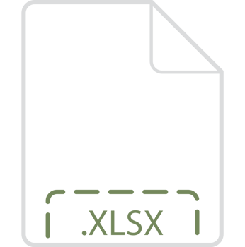 Xlsx File Icon Deep Rounded Outline png