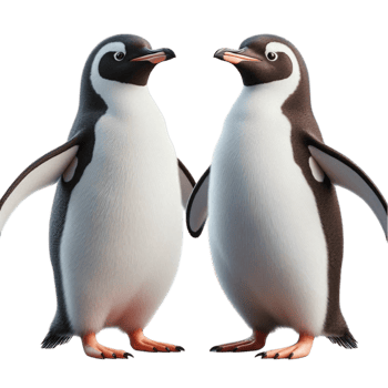 beautiful couple of penguin png