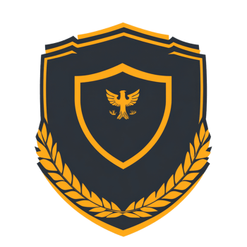 Stylish badge featuring a golden eagle and laurel design crafted in Germany for toptier recognition and achievement, designed and developed in germany badge png