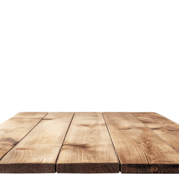Empty wooden table top ready for product placement in a bright, minimalistic studio setting, a blank empty wooden table top for product placement isolated on transparent backgroud png