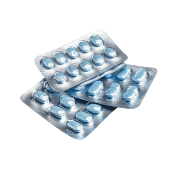 Packs of blue pills arranged on a transparent surface for medication or pharmaceutical purposes, Packs of pills isolated on transparent background png
