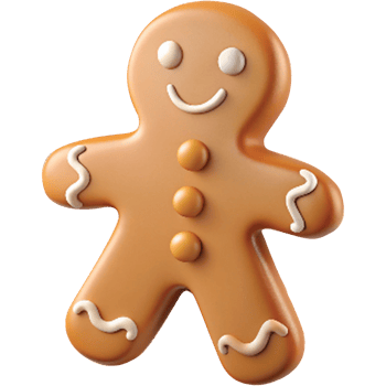Gingerbread Chocolate biscuit isolated, Xman gingerbread man illustration png