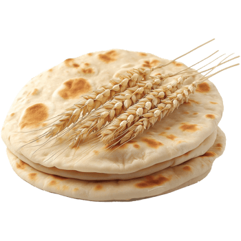 Wheat rye barley oat seeds isolated, Pita or flatbread with wheat ears illustration, oats image png