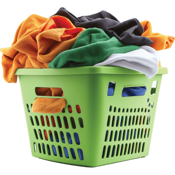 Laundry Basket isolated, A green laundry basket full illustration, Laundry clothes image png