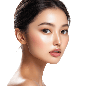 Beautiful young Asian woman with flawless skin in a studio setting showcasing natural beauty, Studio shot Beautiful young Asian woman with clean fresh png