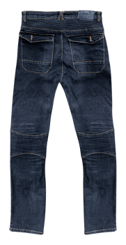 Back view black jeans png