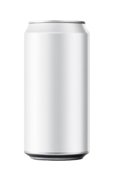 330 ml Aluminum Soda Can Mockup on Transparent Background Royalty Free Image png