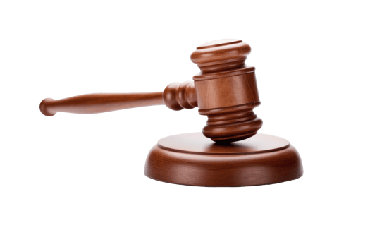 Justices Hammer Gavel Icon with Transparent Background for Legal Concepts png