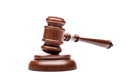High Resolution Auction Gavel Image Isolated on Transparent Background for Legal and Judicial Concepts png