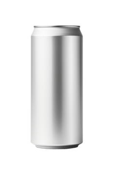 330ml Aluminum Soda Can Mockup on Transparent Background - High-Quality Image for Packaging Design png