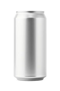 330 ml Aluminum Soda Can Mockup on Transparent Background Downloadable Template png