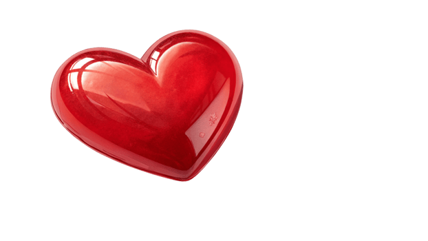 a red heart shaped object on a transparent background png