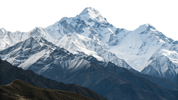 the snow capped mountains are shown in this image png