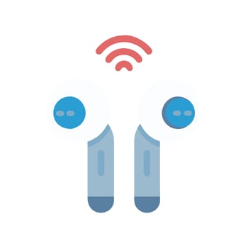 Stylish Wireless Earbuds Graphic for Creatives vector
