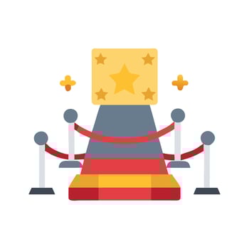 Red Carpet Award Show Icon vector